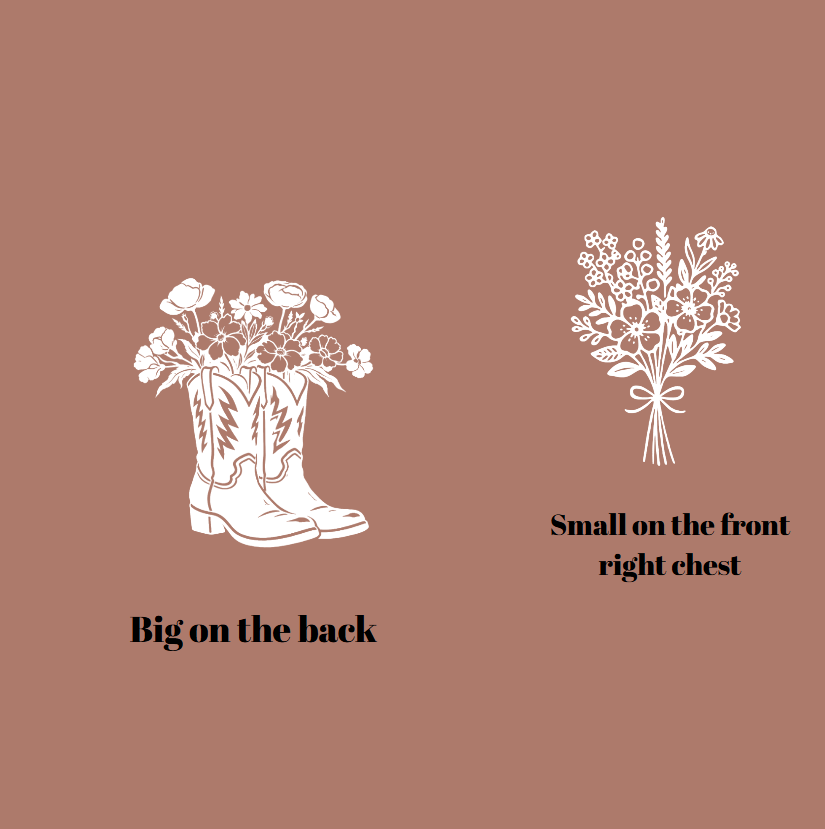 Vinyl T-Shirt with Flower Boots