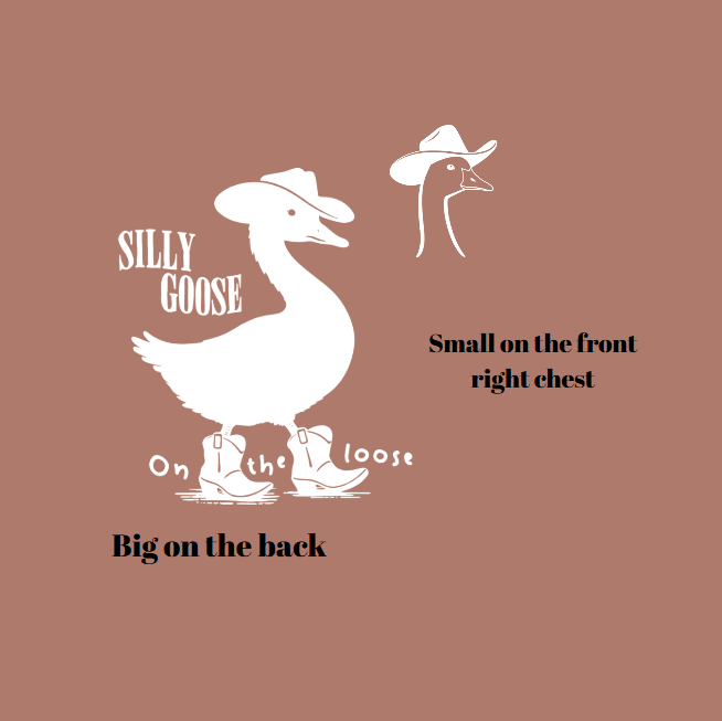 Vinyl T-Shirt w/ Silly Goose