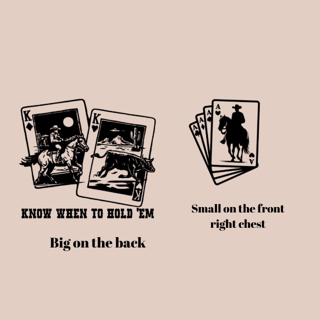 Vinyl T-Shirt w/ Cowboy Playing Card