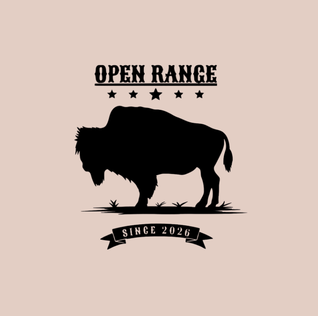 Vinyl T-Shirt w/ Buffalo Open Range