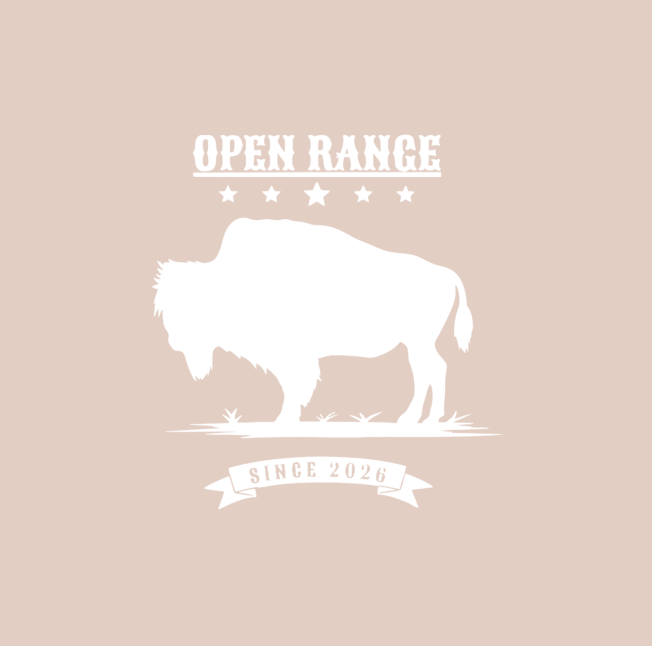 Vinyl T-Shirt w/ Buffalo Open Range