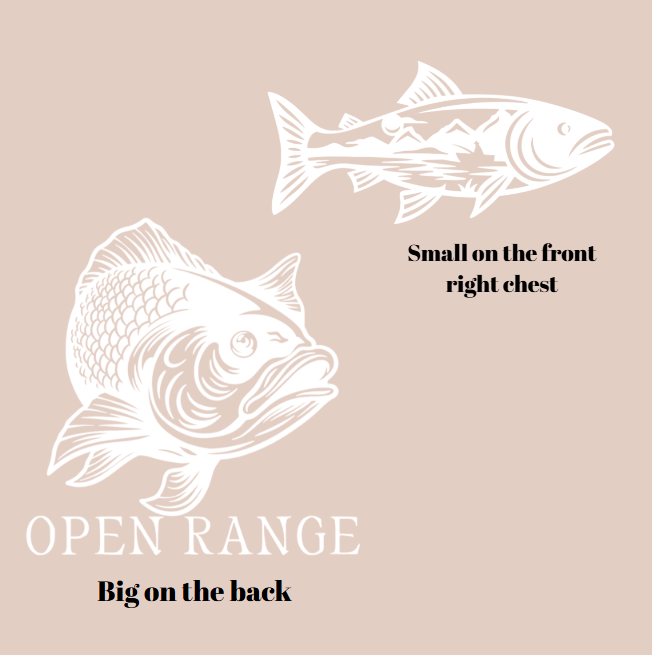 Vinyl T-Shirt w/ Fish