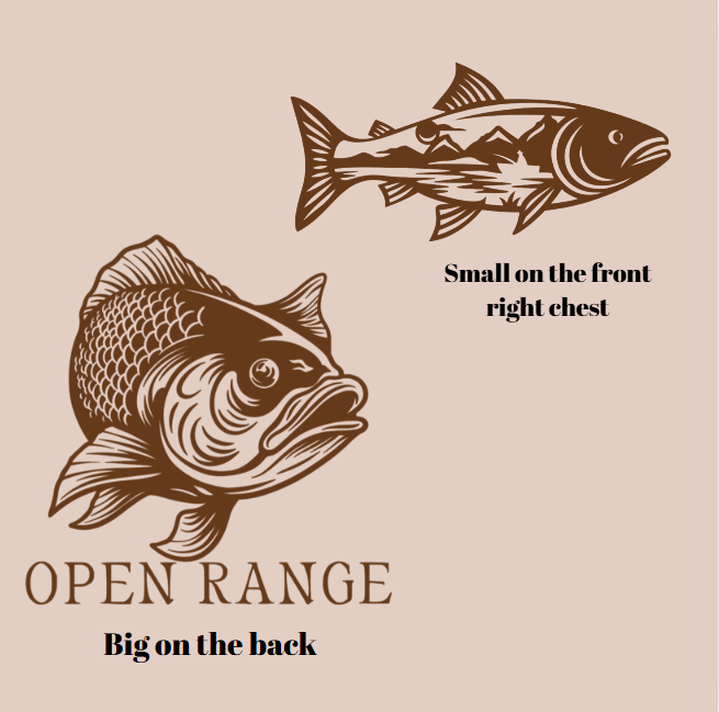 Vinyl T-Shirt w/ Fish