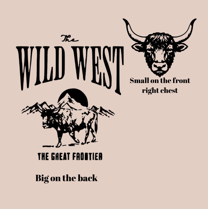 Vinyl T-Shirt w/ Wild West Buffalo