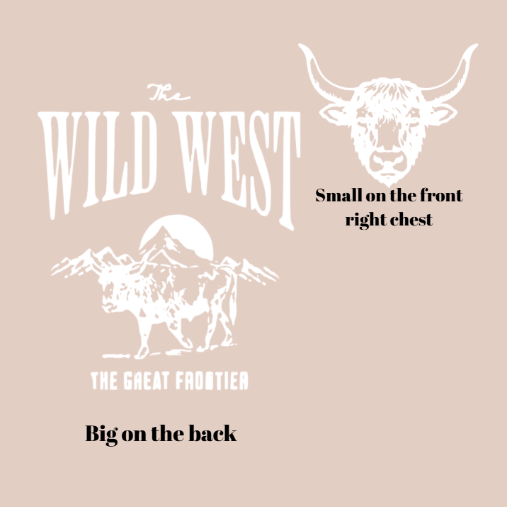 Vinyl T-Shirt w/ Wild West Buffalo