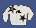 Crewneck w/ Patched Cowboy Hat and Stars