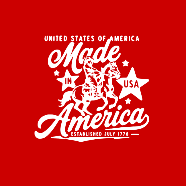 Vinyl T-Shirt w/ Made in American